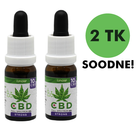 CBD õli sisaldab külmpressitud kanepiseemneõli ja kannabidiooli CBD. 1 tilk sisaldab 2mg kannabidiooli. 1 pudel (10ml) sisaldab ligikaudu 250 tilka. CBD  10% 